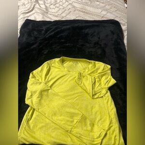 Athleta Long Sleeve Tee - Bright Yellow